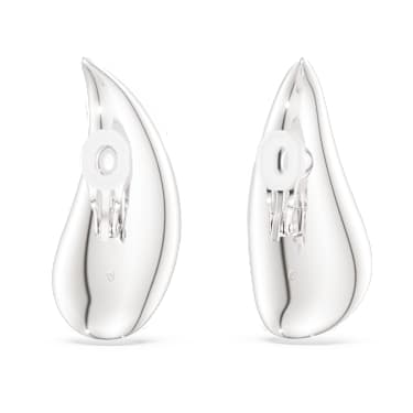 Uhani za pripenjanje Swarovski Classica, Izjava, Okrogli rez, Beli, Sterling srebro - Swarovski, 5745014