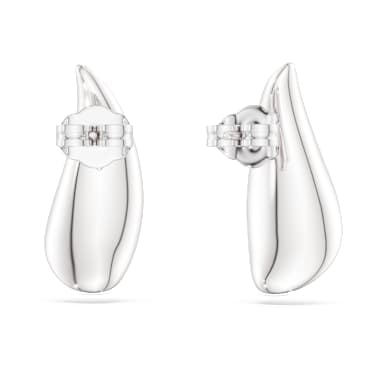 Pendientes Swarovski Classica, Talla redonda, Blancos, Plata de ley - Swarovski, 5745016