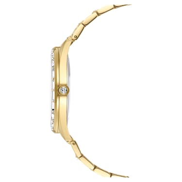 Montre Matrix date, Fabriqué en Suisse, Bracelet en métal, Ton doré, Finition ton doré - Swarovski, 5745534