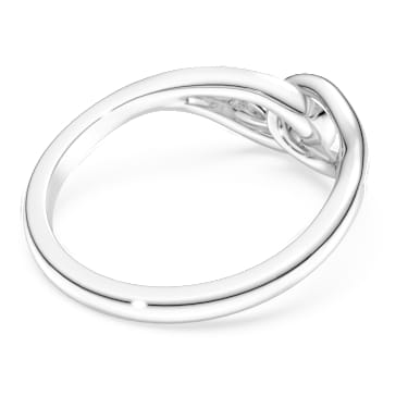 Δαχτυλίδι Swarovski Classica, Στρογγυλή κοπή, Αλληλένδετο μοτίβο, Λευκό, Ασήμι - Swarovski, 5745562