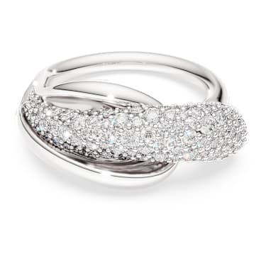 Swarovski Classica 個性戒指, 圓形切割, 白色, 925 銀 - Swarovski, 5745974
