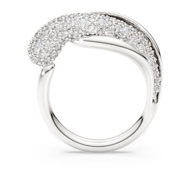 Swarovski Classica 個性戒指, 圓形切割, 白色, 925 銀 - Swarovski, 5745974