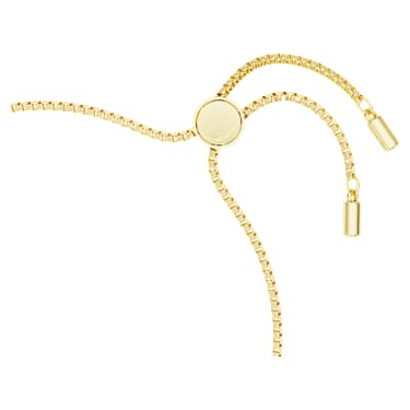 Náramek Classica, Kulatý výbrus, Propletení, Bílá, Sterlingové stříbro, povrchová úprava z 18k zlata - Swarovski, 5746008