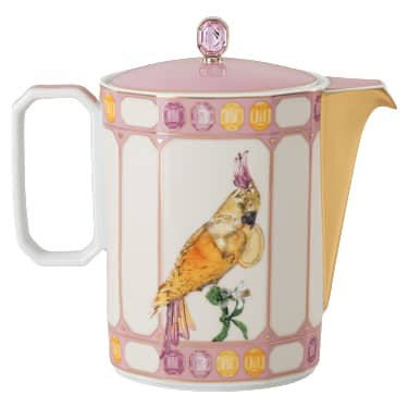 Cafeteira Idyllia, Porcelana, Motivo de impressão de cristais, Pássaro, Multicor - Swarovski, 5746194