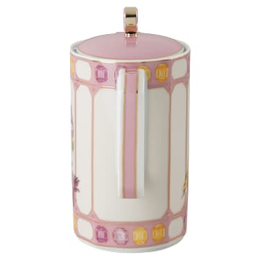 Carafă de cafea Idyllia, Porțelan, Motiv imprimat cu cristal, Pasăre, Multicoloră - Swarovski, 5746194