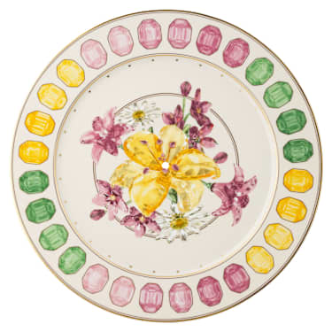 Étagère Idyllia, Porcelana, Motivo de impressão de cristais, Multicor - Swarovski, 5746207