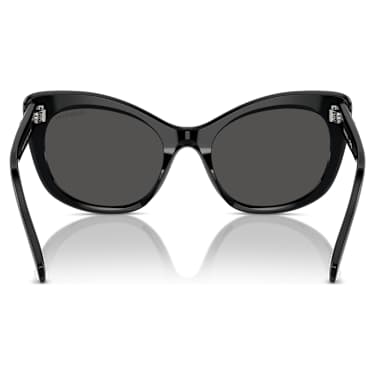Sunglasses, Cat-eye shape, SK6020, Black - Swarovski, 5746286