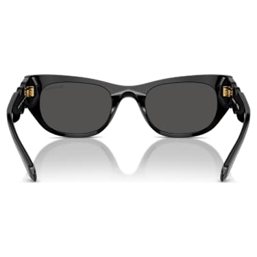 Okulary przeciwsłoneczne, Kształt prostokątny, SK6022, Czarne - Swarovski, 5746290