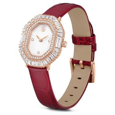 Matrix octagon ウォッチ, レザーストラップ, ローズゴールドカラー, ローズゴールドトーン仕上げ - Swarovski, 5746375