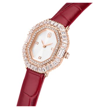 Matrix octagon ウォッチ, レザーストラップ, ローズゴールドカラー, ローズゴールドトーン仕上げ - Swarovski, 5746375