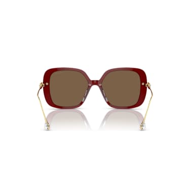 Ochelari de soare, Formă pătrată, Maro - Swarovski, 5746446