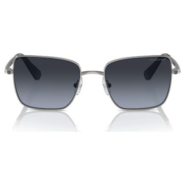 แว่นกันแดด, ทรงเหลี่ยม, SK7015, โทนสีเงิน - Swarovski, 5746447