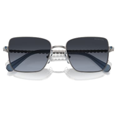 Sonnenbrille, Quadratische Form, SK7015, Silberfarben - Swarovski, 5746447