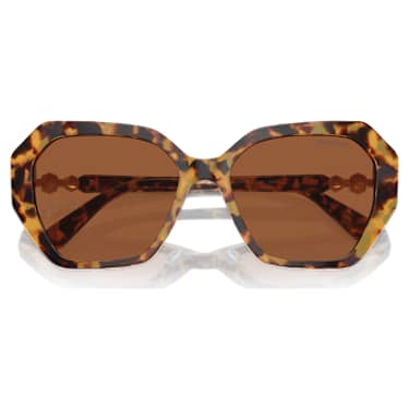 Lunettes de soleil, Forme carrée, Marron - Swarovski, 5746492