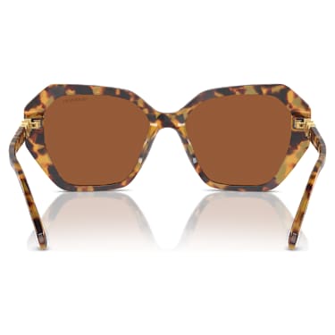 Lunettes de soleil, Forme carrée, Marron - Swarovski, 5746492