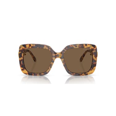 Ochelari de soare, Supradimensionat, Formă pătrată, Maro - Swarovski, 5746493