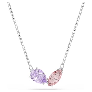 Ariana Grande x Swarovski 套装, 混合切割, 彩色, 镀铑 - Swarovski, 5746577