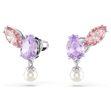 Ariana Grande x Swarovski set, Verschillende slijpvormen, Meerkleurig, Rodium toplaag - Swarovski, 5746577
