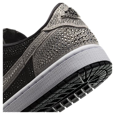 Women's Air Jordan 1 Retro Low OG sneaker with Swarovski Crystals, Black - Swarovski, 5747230