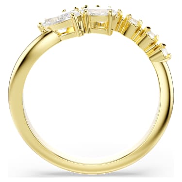 Anel Mesmera, Combinação de lapidações, Branco, Acabamento em ouro de 18 quilates - Swarovski, 5747969