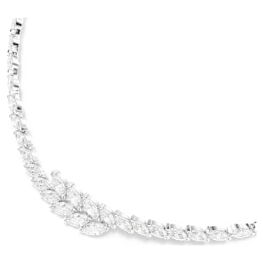 Mesmera Halsband, Marquisslipning, Vit, Rodiumpläterad - Swarovski, 5748004