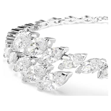 Mesmera ブレスレット, マーキスカット, ホワイト, ロジウム・プレーティング - Swarovski, 5748014
