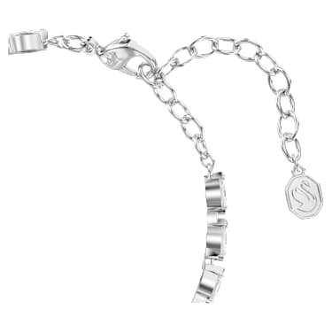 Pulsera Mesmera, Talla marquisa, Blanca, Baño de rodio - Swarovski, 5748014