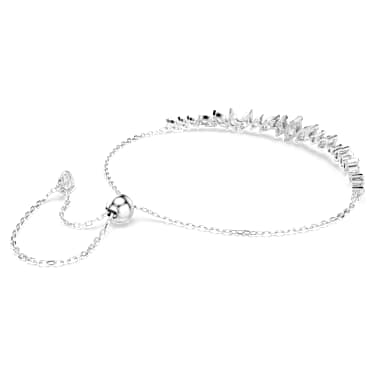 Zapestnica Mesmera, Markizni rez, Bela, Prevleka iz rodija - Swarovski, 5748650