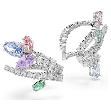 Orecchini ear cuff Ariana Grande x Swarovski, Taglio misto, Multicolori, Placcato rodio - Swarovski, 5749184