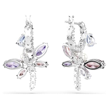 ゆんゅん　新品 スワロフスキーAriana Grande フープピアス Ariana Grande x Swarovski ドロップピアス, ミックスカット, トンボ