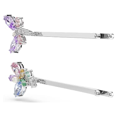 Forcina Ariana Grande x Swarovski, Taglio misto, Libellula, fiore, Multicolore, Placcato rodio - Swarovski, 5749186