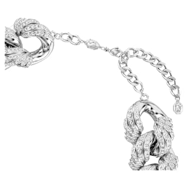 Vienna Set, Set (2), Karışık kesim, Beyaz, Rodyum kaplama - Swarovski, 5749219