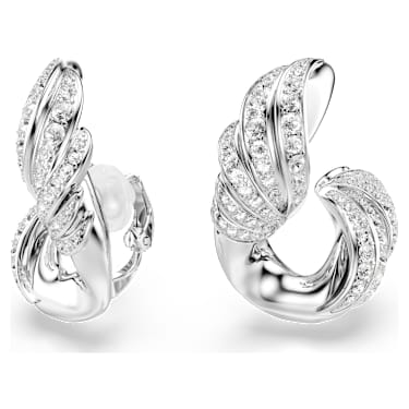 Set Vienna, Set (2), Tăietură mixtă, Alb, Placat cu rodiu - Swarovski, 5749219