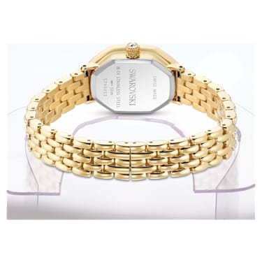 Relógio Dextera octagon, Fabrico suíço, Pulseira de metal, Dourado, Acabamento em dourado - Swarovski, 5749453