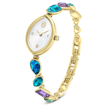 Orologio Gema, Bracciale in cristallo, Tono dorato, Finitura in tono dorato - Swarovski, 5749569