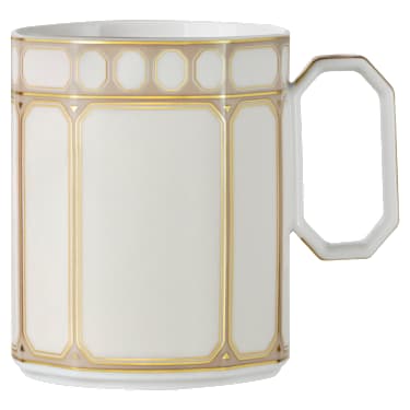 Taza con tapa Signum, Porcelana, Beige - Swarovski, 5750245