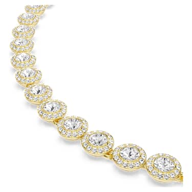 Una Angelic Set, Set (3), Rundslipade, Vit, Guldfärgad plätering - Swarovski, 5750619