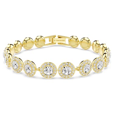 Set Una Angelic, Set (3), Taglio rotondo, Bianco, Finitura oro 18K - Swarovski, 5750619