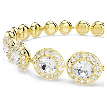 Una Angelic Set, Set (3), Rundslipade, Vit, Guldfärgad plätering - Swarovski, 5750619