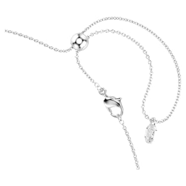 Náhrdelník Tennis Matrix, Přechod kulatých výbrusů, Vícebarevný, Pokoveno rhodiem - Swarovski, 5751196