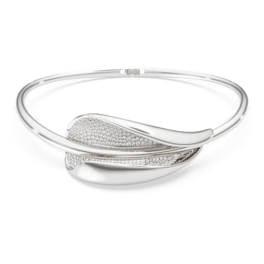 Ras-de-cou Swarovski Classica, Pièce d’exception, Taille ronde, Blanc, Argent 925 - Swarovski, 5751253