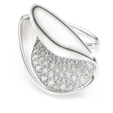 Swarovski Classica cocktail ring, Statement, Round cut, White, Sterling silver - Swarovski, 5751257