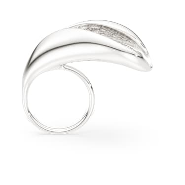 Swarovski Classica 個性戒指, 匠心之作、圓形切割, 白色, 925 銀 - Swarovski, 5751257
