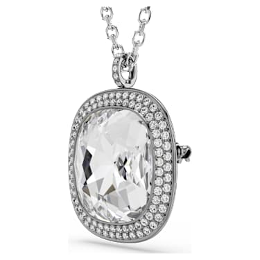 Pendentif et broche Una Angelic, Taille coussin, Blancs, Combinaison de placages - Swarovski, 5751324