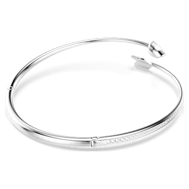 Naszyjnik typu choker Idyllia, Szlify różnorodne, Strzała, Biały, Powłoka z rodu - Swarovski, 5751430