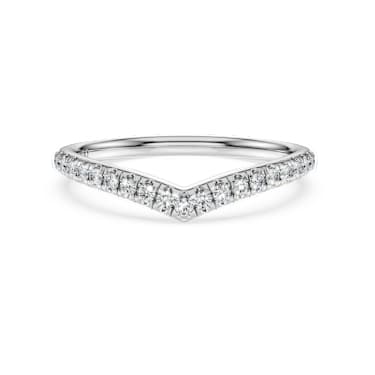 Eternity V 밴드 링, 랩 그로운 다이아몬드 0.25ct tw, 라운드 쉐입, 18K 화이트 골드 - Swarovski, 5751459