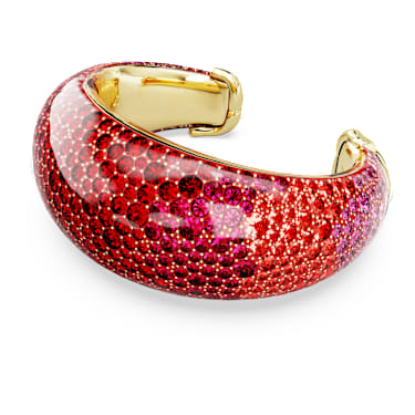 Manchette Idyllia, Rouge, Placage de ton or - Swarovski, 5751463