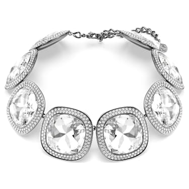 Una Angelic チョーカー, クッションカット, ホワイト, ルテニウム・プレーティング - Swarovski, 5751551