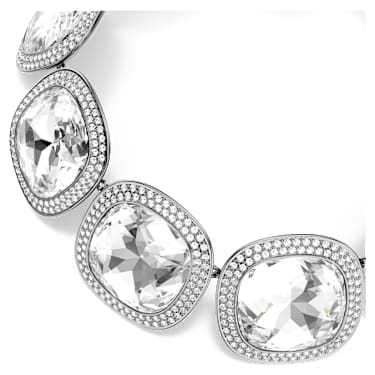 Una Angelic 초커 네크리스, 쿠션 컷, 화이트, 루테늄 플래팅 - Swarovski, 5751551