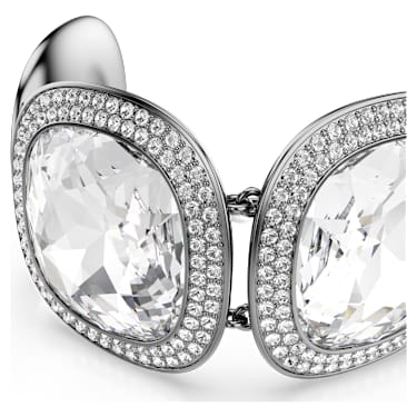 Brățară Una Angelic, Tăietură perniță, Alb, Placat cu ruteniu - Swarovski, 5751557